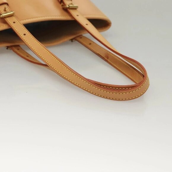 LOUIS VUITTON Nomad leather Bucket PM Shoulder Bag Beige M85001 LV Auth 132875 - Picture 8 of 16